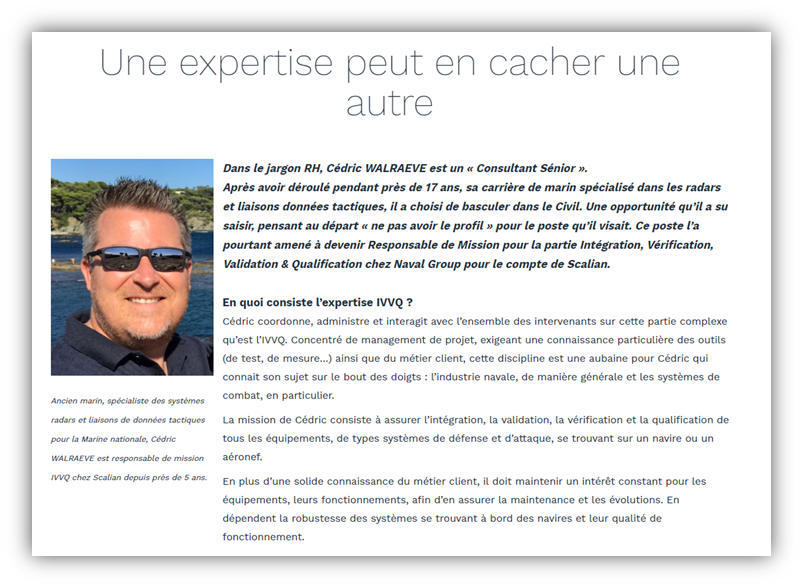 ScalianGroup's tweet photo. #vivrelexperience
Peur des profils atypiques ? Chez Scalian, c'est tout l'inverse.
Découvrez l'histoire de Cédric, ancien de la Marine nationale, devenu Responsable de Mission #IVVQ
https://t.co/dmlUpQRMgx https://t.co/ZSXmx5xVtj