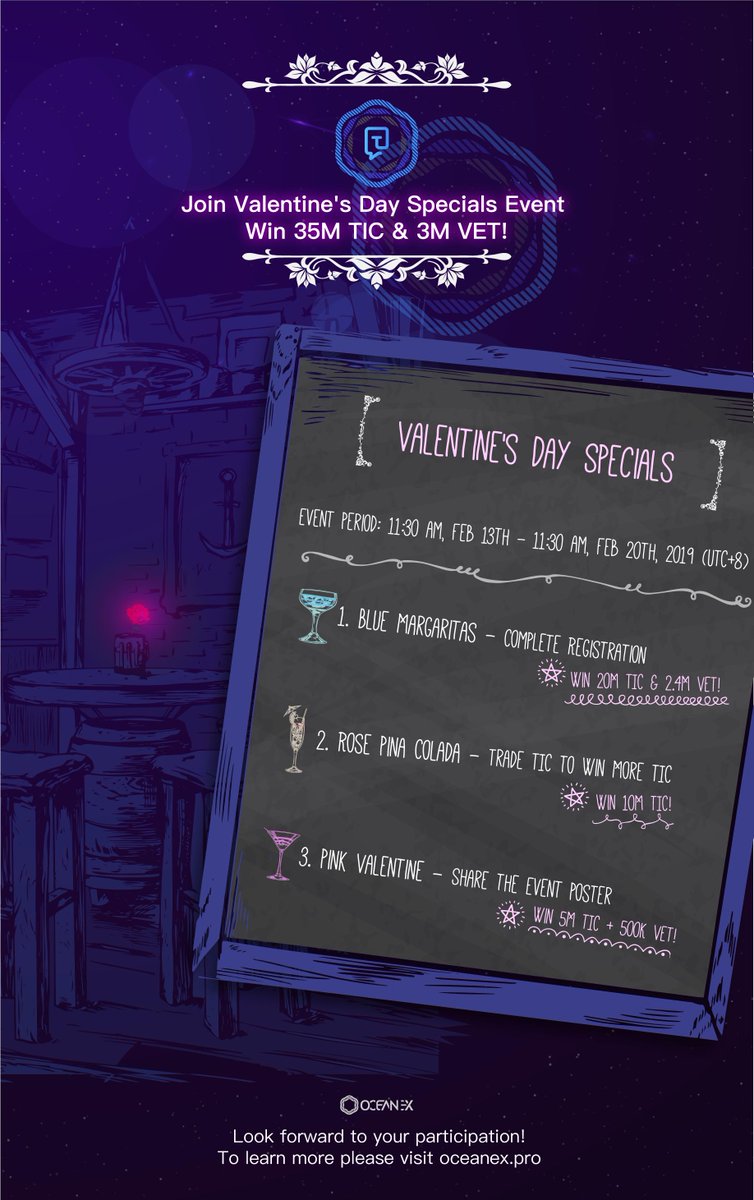 NhatLin62373375's tweet photo. #TradeTIConOceanExtoWinTIC&amp;VET with https://t.co/IvSMBUvlYU  . We have event valentine ! please join with us https://t.co/fEJWtWsw3d