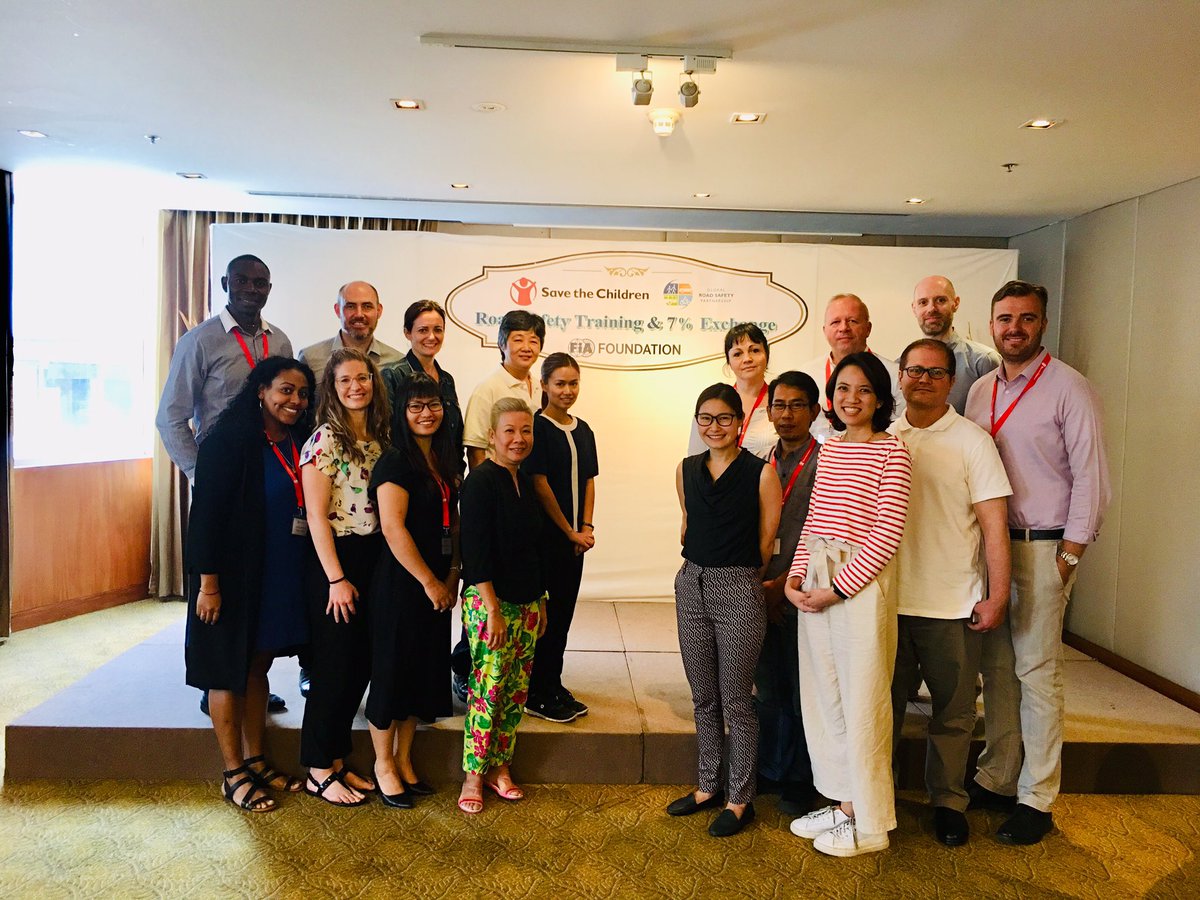 grspartnership's tweet photo. GRSP is in #bangkok to conduct a workshop for our member @SavetheChildren. Participants from country offices in #Thailand #Pakistan #Lebanon #Vietnam and #Indonesia have shared ideas and tips to integrate and strengthen #roadsafety into SC’s ongoing work. @FIAFdn https://t.co/t1vkCWxJ44