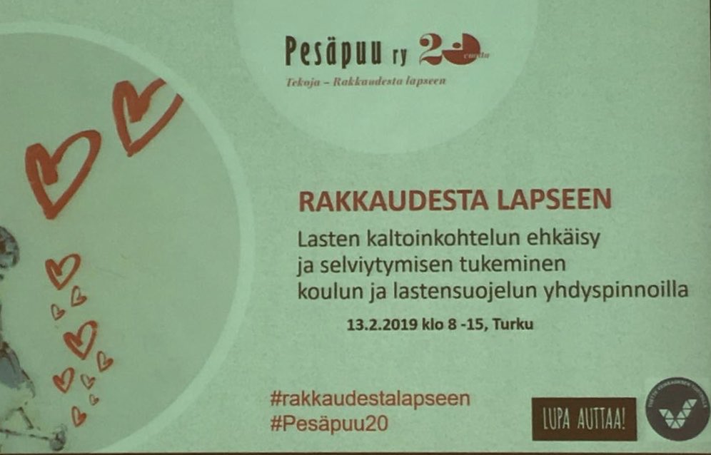 MajakanValo's tweet photo. Päivän teemana lasten kaltoinkohtelun ehkäisy ja selviytymisen tukeminen... #Pesäpuu20 #Rakkaudestalapseen #Majakanvalo #perhehoito #steadycourse https://t.co/oM7IiYX0X1