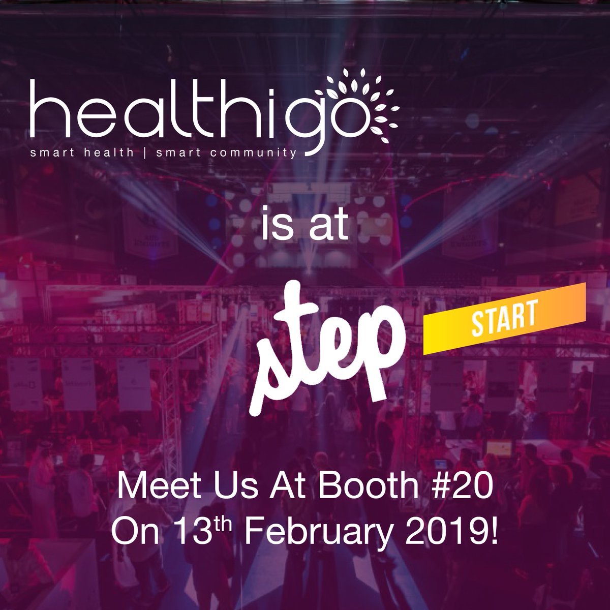 healthigo's tweet image. We’re waiting to meet you at STEP Start, Booth #20! Join us here today to explore Healthigo, the world's smartest patient engagement app!

@stepconference #StepConference #StepStart #Healthigo #fintech #PatientEngagement #TechFestival #DubaiInternetCity #UAE