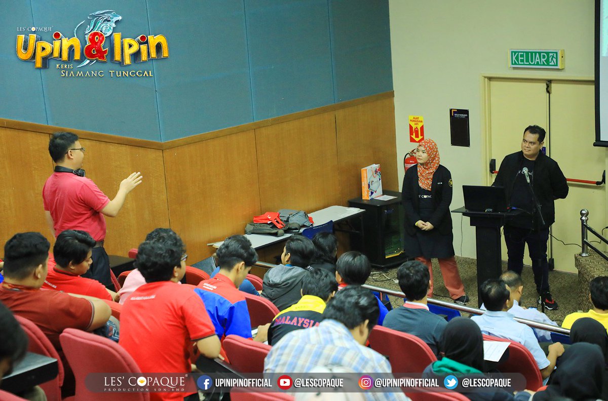 lescopaque's tweet photo. #UniversityTalk Hari ini kami berada di Kolej Komuniti Kuala Langat sempena talk untuk filem Upin & Ipin Keris Siamang Tunggal. Terima kasih semua yang hadir #UpinIpin #KerisSiamangTunggal https://t.co/sPEa5Hb6Bp