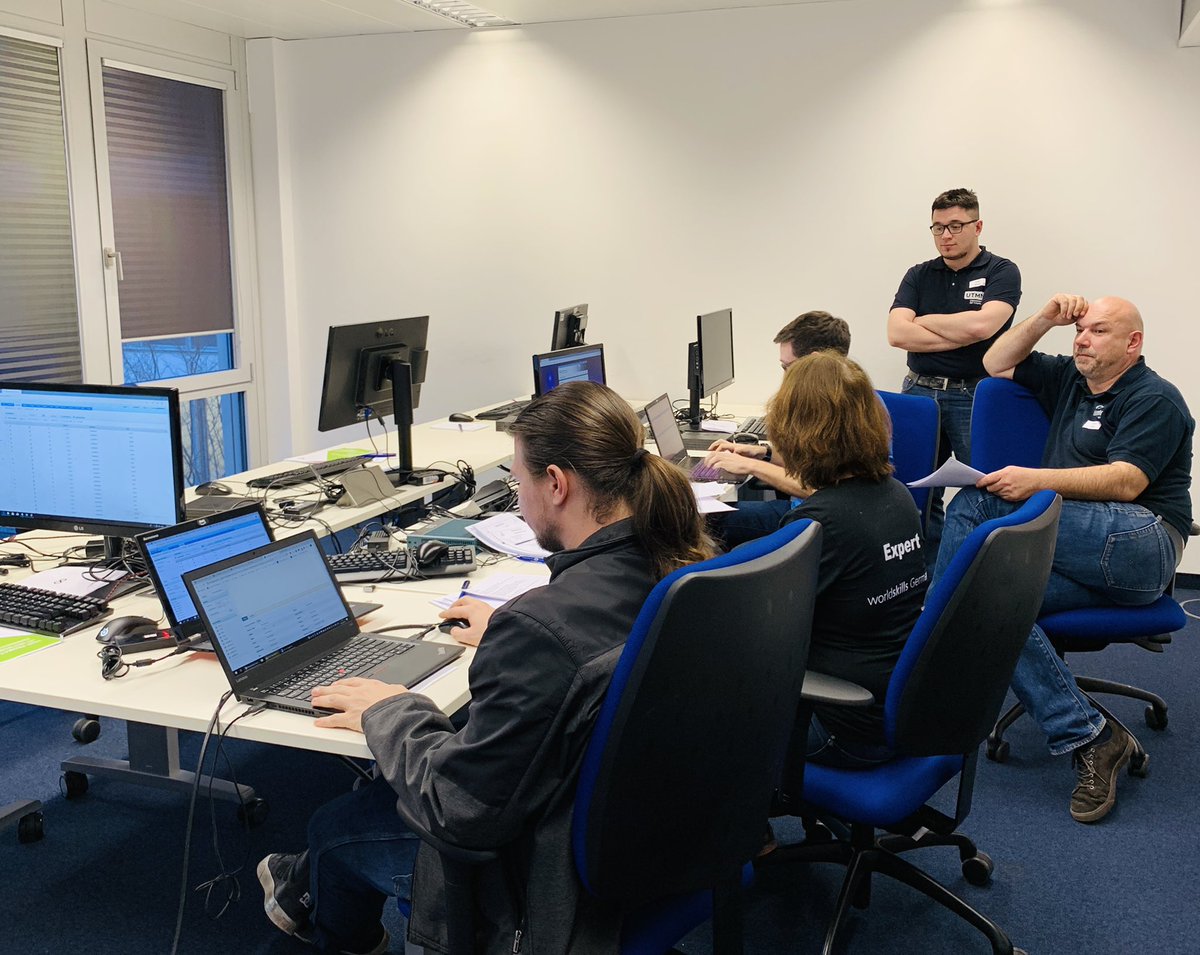 AnnMoegeltoft's tweet photo. Kicked off @WorldSkillsGER #skill39 in Munich yesterday. Happy to see so many bright networkers competing to be the best in “IT Network Systems Administration”. @carsjohn @computacenterDE @CiscoNetAcad #Linux #CCNA #Microsoft https://t.co/1Bn3ymfZAU