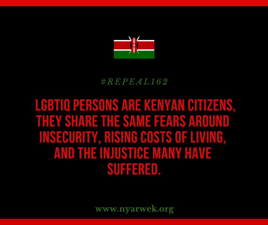 nyarwekC's tweet photo. #Loveishuman #Repeal162 because LGBTIQ persons deserve to be treated with dignity and respect as any other Kenyan. https://t.co/8TtbKqvT0g