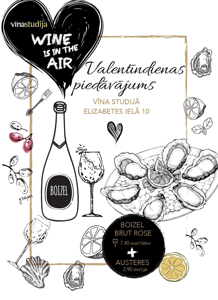 Burbuļi un austeres ģitāras un saksofona skaņu pavadījumā- ekselenta kombinācija, lai svinētu mīlestību ❤️

#vīnastudija #wineisintheair