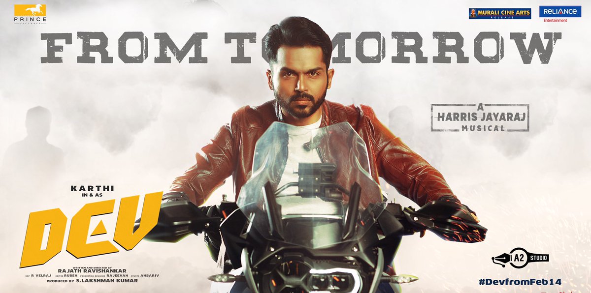 IIFAUtsavam's tweet image. .@Karthi_Offl and @Rakulpreet's #Dev all set to hit the theatres near you tomorrow. What can be a better treat for your Valentine than this super romantic flick?

#DevFromFeb14 #DevFromTomorrow #IIFAUtsavam