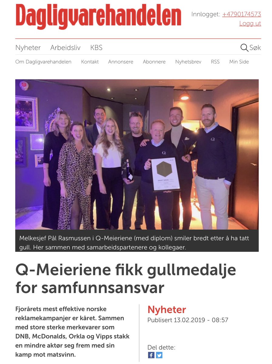 QBentM's tweet photo. Samfunnsansvar har flyttet inn i @QMeieriene ‘s varemerke. Sammen med Qforbrukerne kjemper vi for #MatVinn https://t.co/SAmhCrSmog