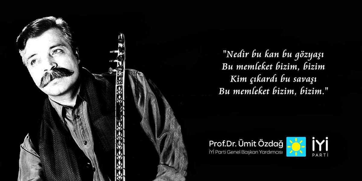 Memleket sevdasının hür sesi #OzanArif Hakk'a yürümüş.
Sesiyle, sözüyle bir ozan geçti aramızdan.
Ruhu şad, mekanı cennet olsun.