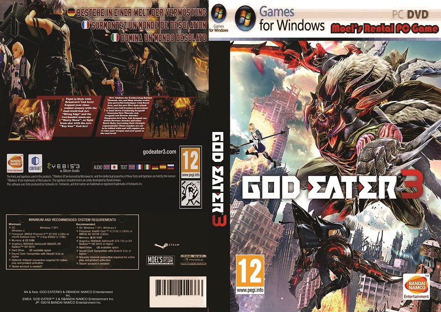 Baru "God Eater 3" -Untuk Sementara Copy Lewat HD-.