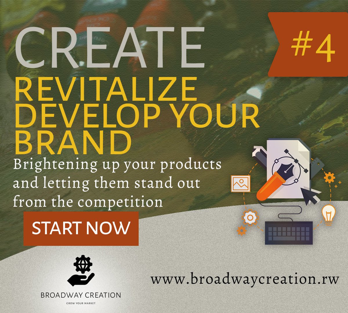 bcreationltd's tweet photo. Personilise your brand to be unique and successful in your business.
#Rwanda #digitalmarketing #branding #bcreationltd #GrowYourMarket https://t.co/DkBRHLhBmT