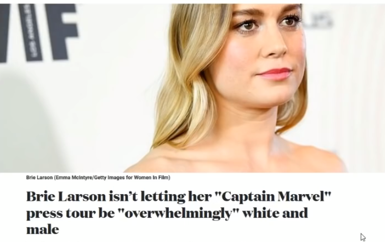 filmfanaddicts's tweet photo. #boyottcaptainmarvel #boycottdisney #boycottbrielarson If you are a white male, she doesn't want you to see her. https://t.co/eNsHEPTEWE