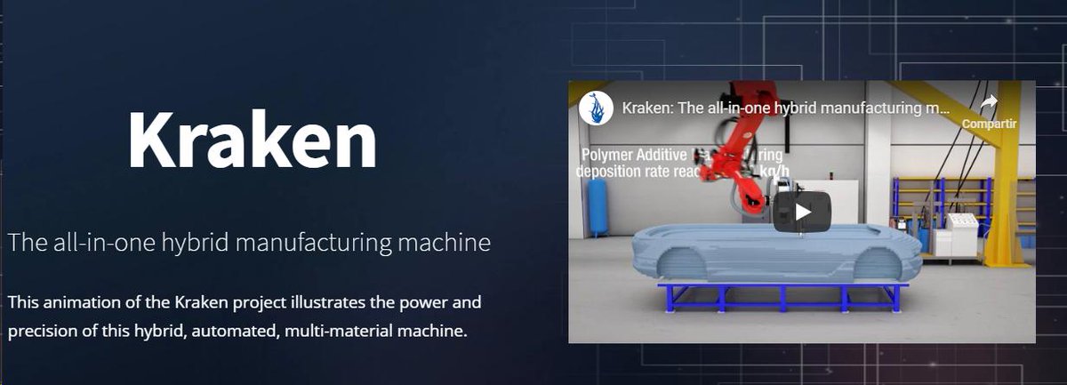 aitiip's tweet photo. Si estás en @ForoTransfiere no te pierdas hoy a las 13.00h la presentación que vamos a realizar sobre el @KRAKEN_project , la impresora 3D multimaterial más precisa y grande del mundo. #PIZ2019 Check the video and learn more https://t.co/eZHhdQdlTb https://t.co/9PwYSPp6O9