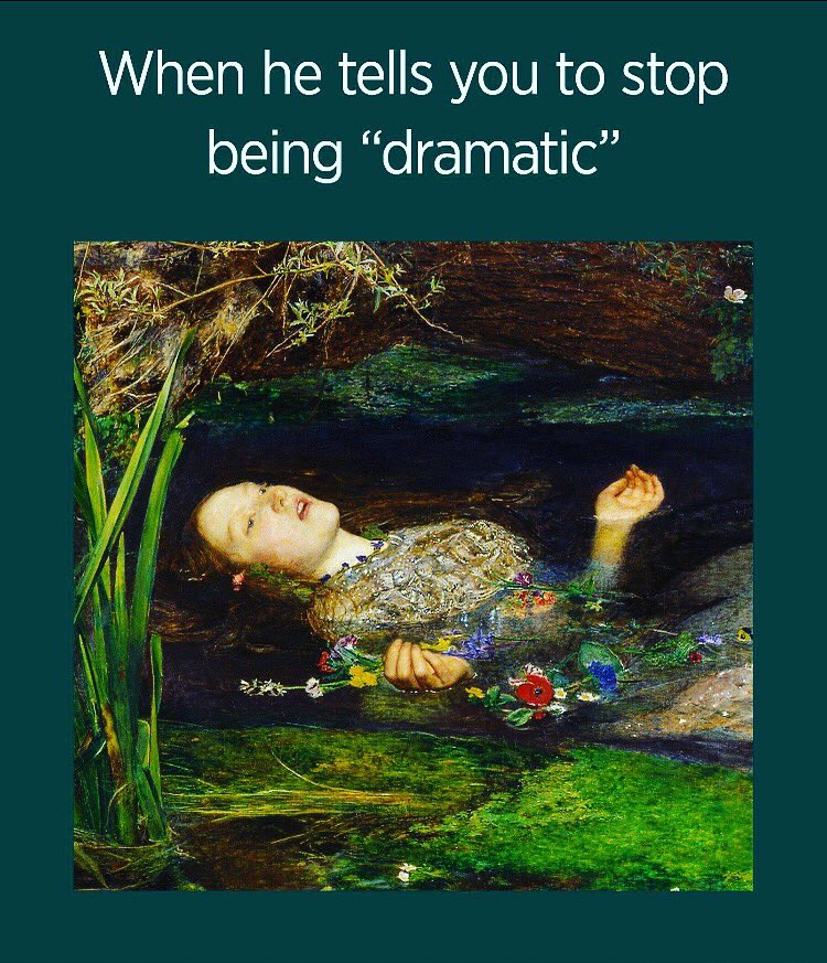 (2/3)
In this painting, John Everett Millais depicts a scene from Act IV, Scene vii of “Hamlet” in which Ophelia is driven mad when her father is murdered by Hamlet. Millais created this painting with a focus on the landscape at first...