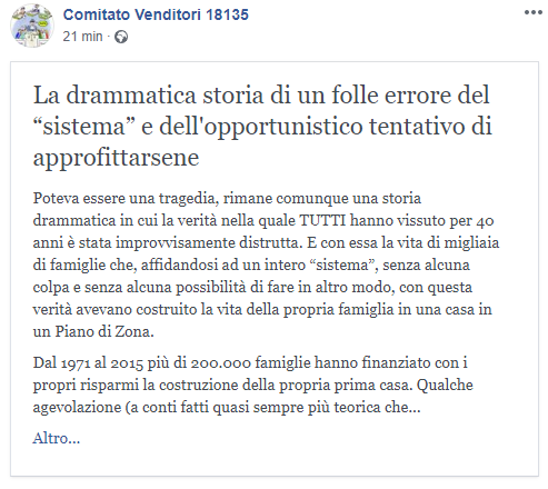 CVenditori18135's tweet photo. La drammatica storia di un folle errore del “sistema” e dell'opportunistico tentativo di approfittarsene #sentenza18135 #comitatovenditori18135
https://t.co/LXBTVKTzUx https://t.co/j7RF6gMWzt