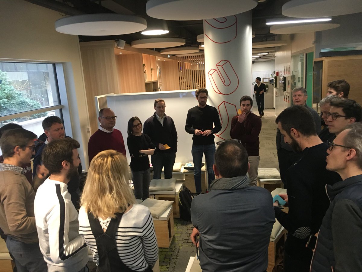 🔝départ pour la journée de Workshop #FrenchIoT avec <a href="/StartupPalace/">Startup Palace</a> au Hub Urbanopolis <a href="/RATPgroup/">RATP Group</a> avec un icebreaker pour bien se réveiller 👀 <a href="/MakidooApp/">Makidoo</a> <a href="/posos_tech/">Posos</a> <a href="/clevyio/">Clevy</a> <a href="/StreetcoApp/">StreetCo</a> <a href="/codesna/">Codesna</a> <a href="/Cortexia2/">Cortexia</a> <a href="/moovency/">Moovency</a> <a href="/axibio/">Axibio</a> <a href="/drust_fr/">DRUST</a> <a href="/MOFFI_io/">MOFFI</a> <a href="/luseed_io/">Luseed</a>