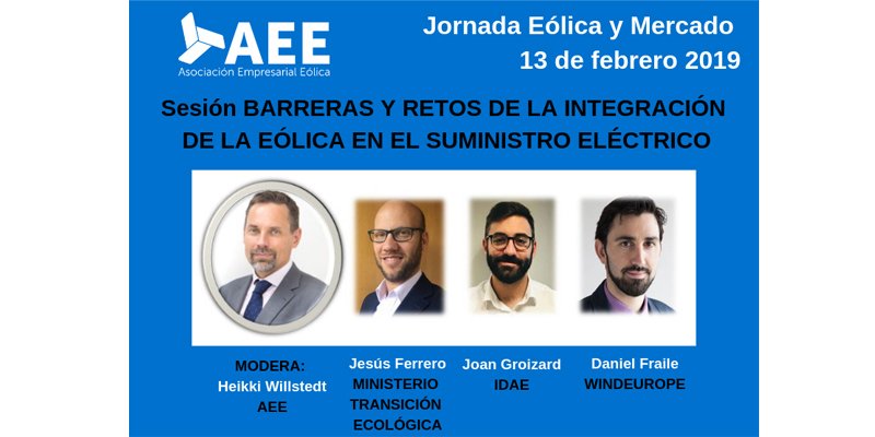 aeeolica's tweet photo. ¿Quieres conocer el rol de la #eólica en la #transiciónenergética? A continuación, lo analizamos con Jesús Ferrero de @mitecogob, @j_groizard de @IDAEenergia y @D_Fraile de @WindEurope. Heikki Willstedt de AEE, modera esta sesión de #EolicayMercado https://t.co/4Tynkuxhd1