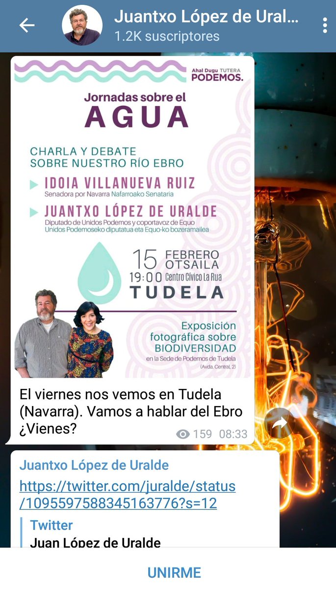 Beltukk's tweet photo. Señor @juralde no sabía que usted fuera coportavoz emérito de @Equo .
¿Desde cuándo?  
Es grave que traslade esta información por su canal Telegram https://t.co/pIlHVO8tvI