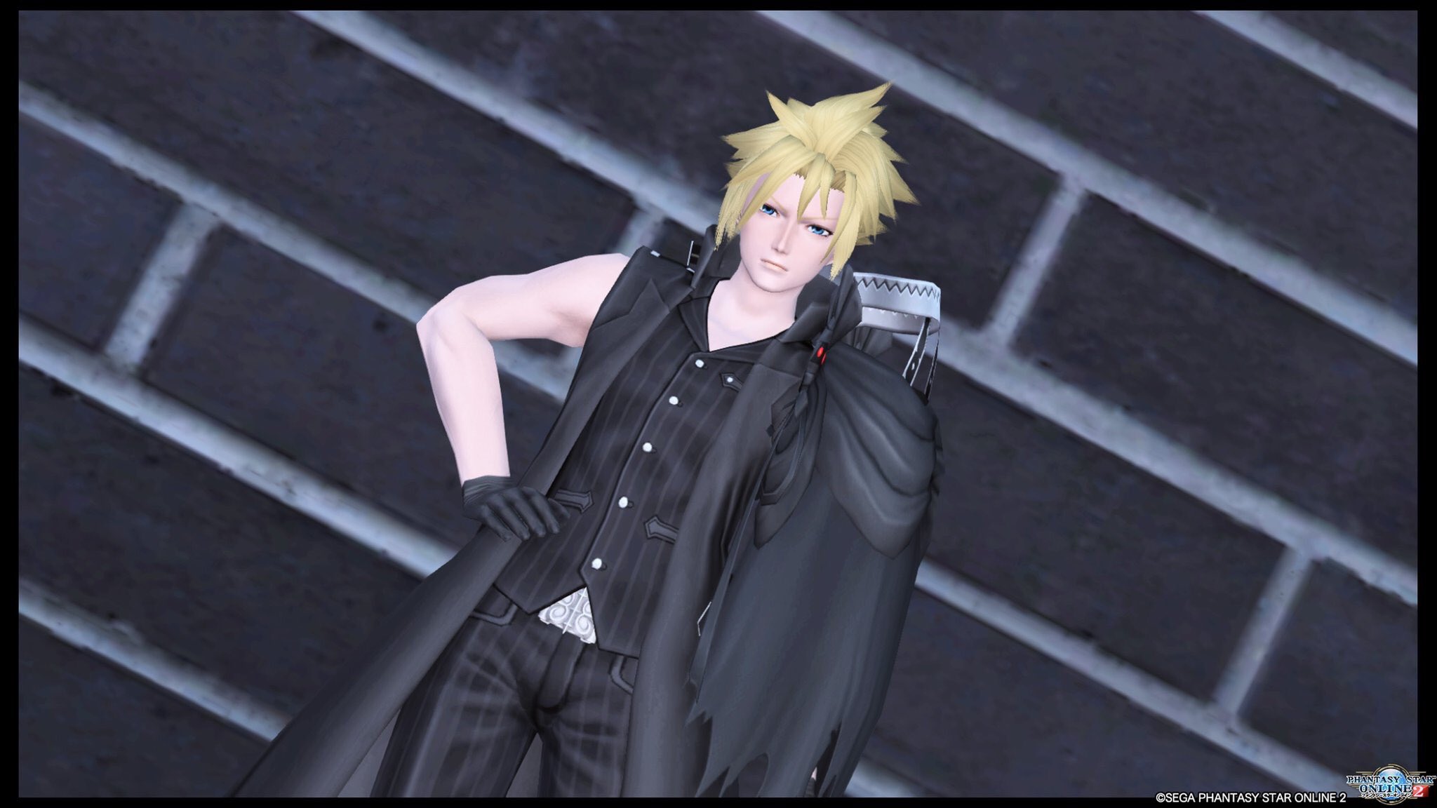 暇人ベル Ff7acよりクラウド ストライフ 色々と不満はあるけど私の再現力ではこれが限界 ཀ Pso2 再現キャラの隣に元ネタ メンテ日なのでssを貼る T Co Rqw413nmwy Twitter