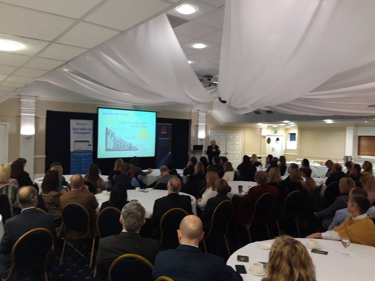 Packed house this morning to hear <a href="/maryquicke/">Mary Quicke MBE</a> from <a href="/QuickesCheese/">Quicke's</a> share her #business story at #NatWestBoost #Exeter 🐄🐃🐄