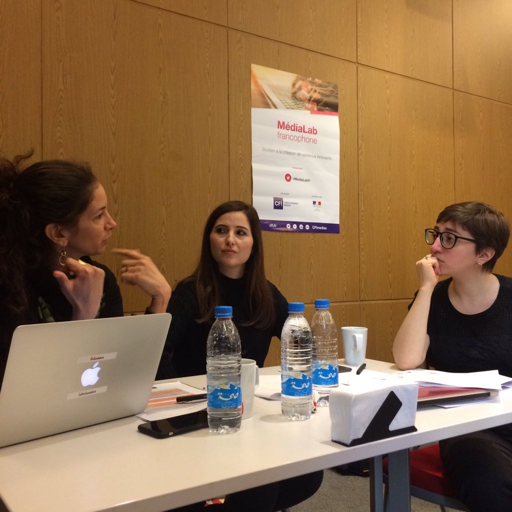 melindatrochu's tweet photo. Brainstorming sur les nouveaux formats éditoriaux à #MediaLabFr @CFImedias avec @coco_dit #medias https://t.co/R7KE7enCR3
