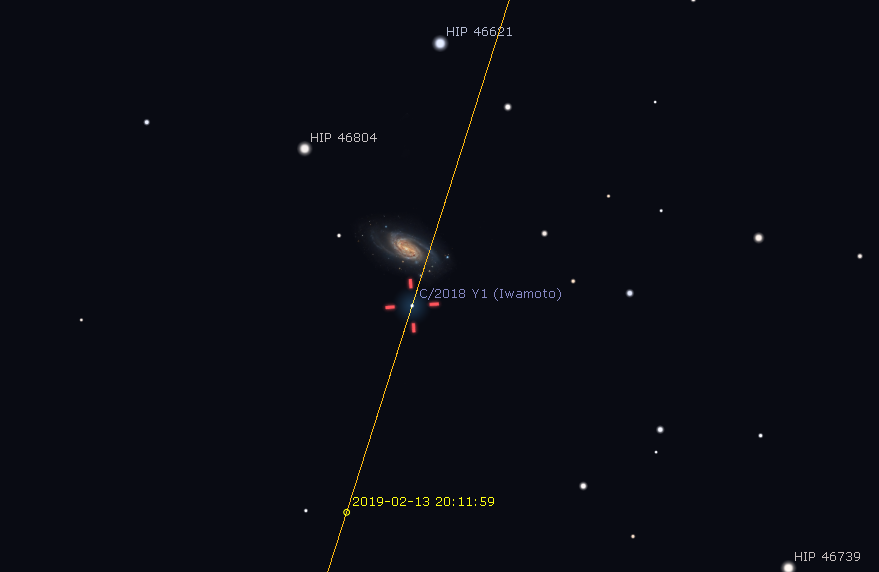 ericchapelle2's tweet image. ☄️☄️Astronomes ☄️☄️,  ce soir ne ratez pas la rencontre entre C/2018 Y1 et NGC 2903 entre 22h et 23h.
Cette comète de mag. 6 est localisable sous la tête de la Constellation du Lion.
Seule la Lune gênera un peu le spectacle.
#astronomie #comète #télescopes #observation