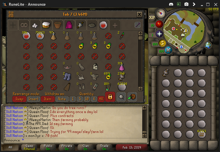 Haven't posted something in quite a while as I have been grinding a bit lately, currently going for 77 rc and 73 agility after. Just a little over half way now.