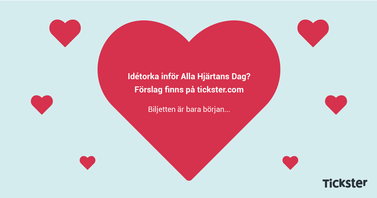 TicksterAB's tweet photo. #kärlek #allahjärtansdag #biljettenärbarabörjan #tickster #biljettsystem https://t.co/05JrhyfStz