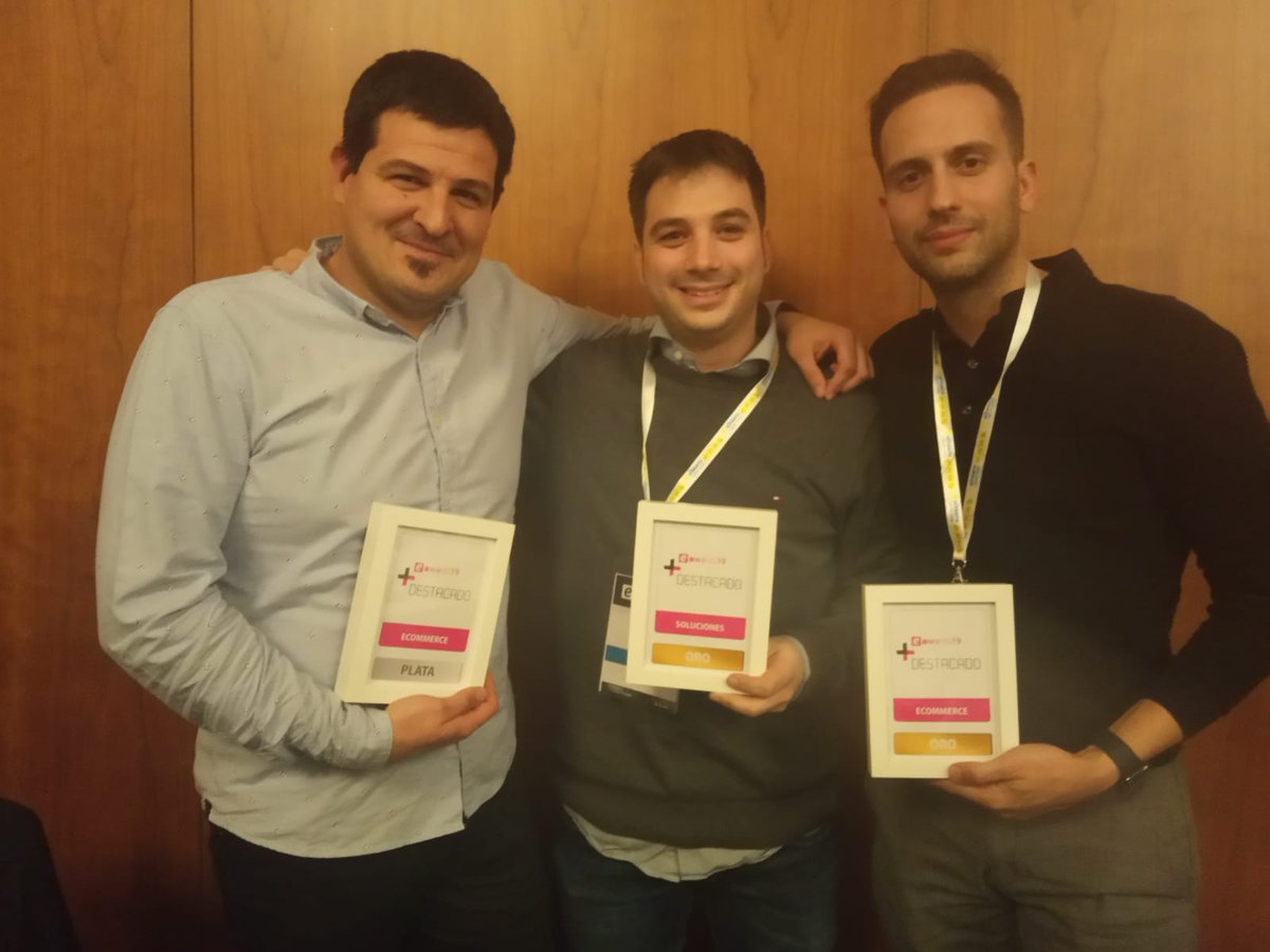 Si decimos que estamos contentos, nos quedamos cortos 🥳 ¡Muchas gracias a todos los participantes del #eForum de Toledo que nos han otorgado el premio oro a la mejor solución para #ecommerce! Compartimos sonrisa junto a <a href="/DrimJuguetes/">DRIM Juguetes</a> y Tienda Valentina ❤️