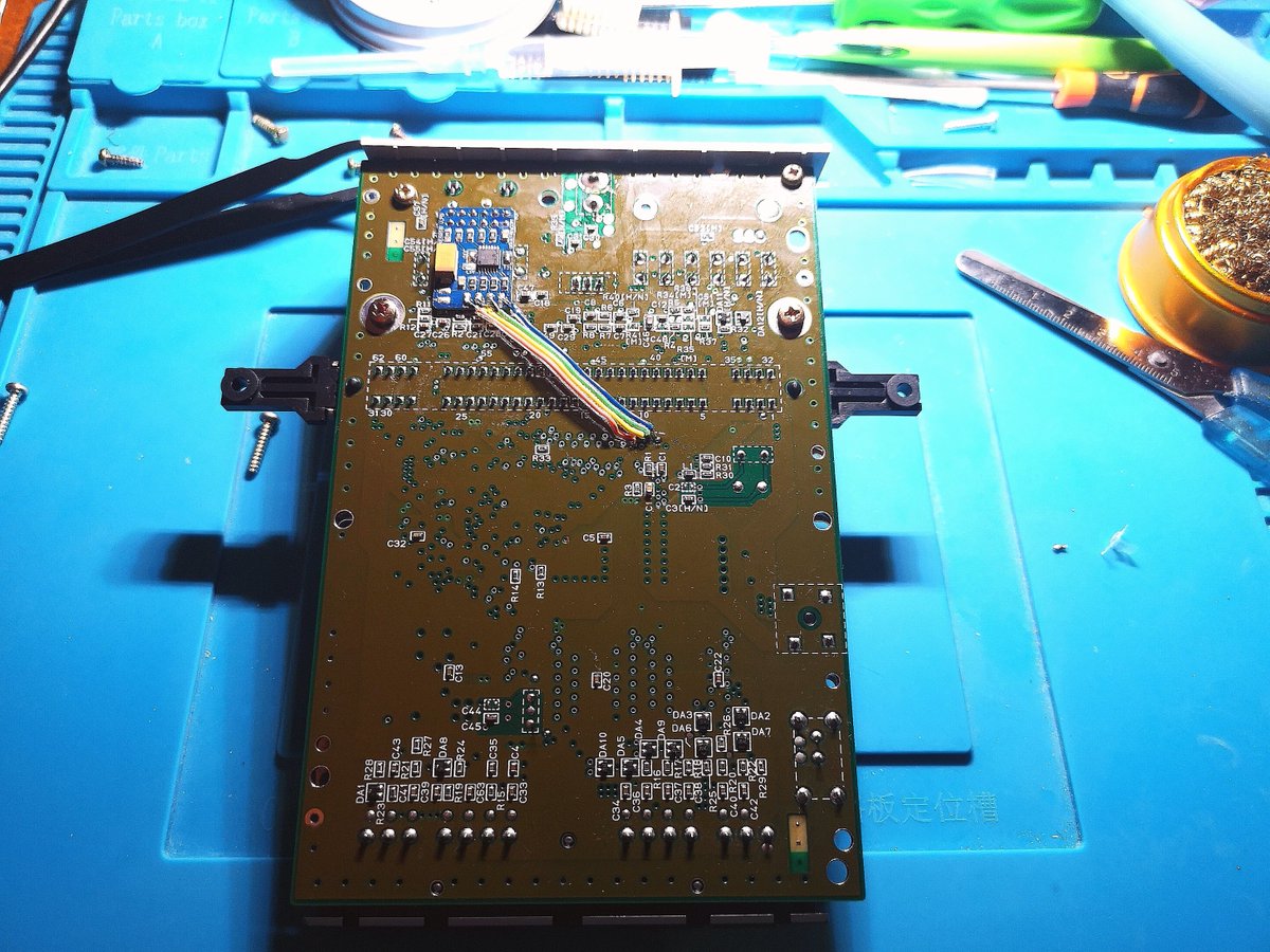 djAlexUnderBase's tweet photo. After i've watch many times on the @Voultar 's #SnesRGB board installed,i've decided to install this driver and swap the C11 cap too for ghosting fix and the #results are awesome,all images are #Crystal #clear. I've test this with a TTL Csync NTSC cable from @retro_cables ! Thx✌️ https://t.co/EM3vWZm1Lo
