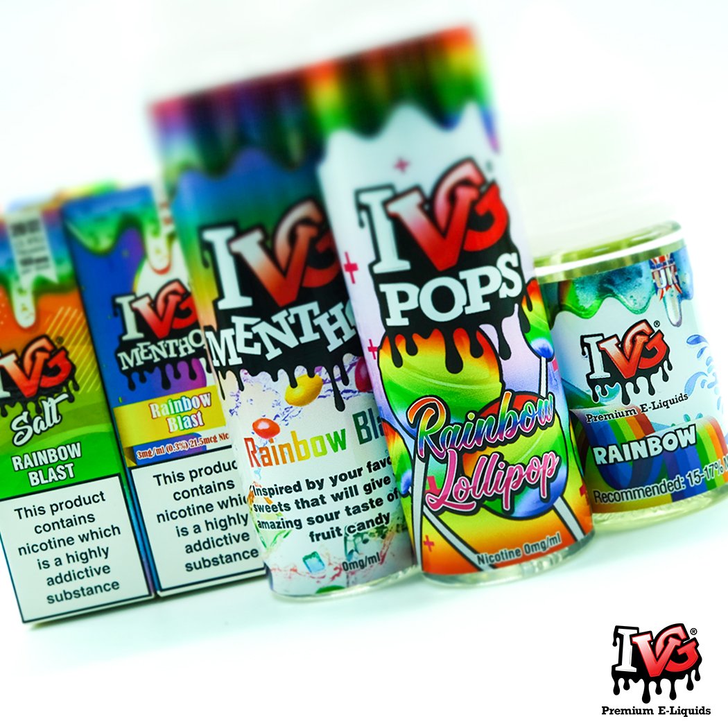 ivgeliquids's tweet photo. IVG's Rainbow collection satisfies the needs of all vapers with our 50/50, Salt Nic, two variety 70/30 flavours and even in a concentrate form! 🌈 🌈
Have you tried any of these? What's your favourite? ❤️
#ivgeliquids #ivgpops #5050 #saltnic #no2minors #pgvg #vapers #vapefam https://t.co/lYwynSkgh5