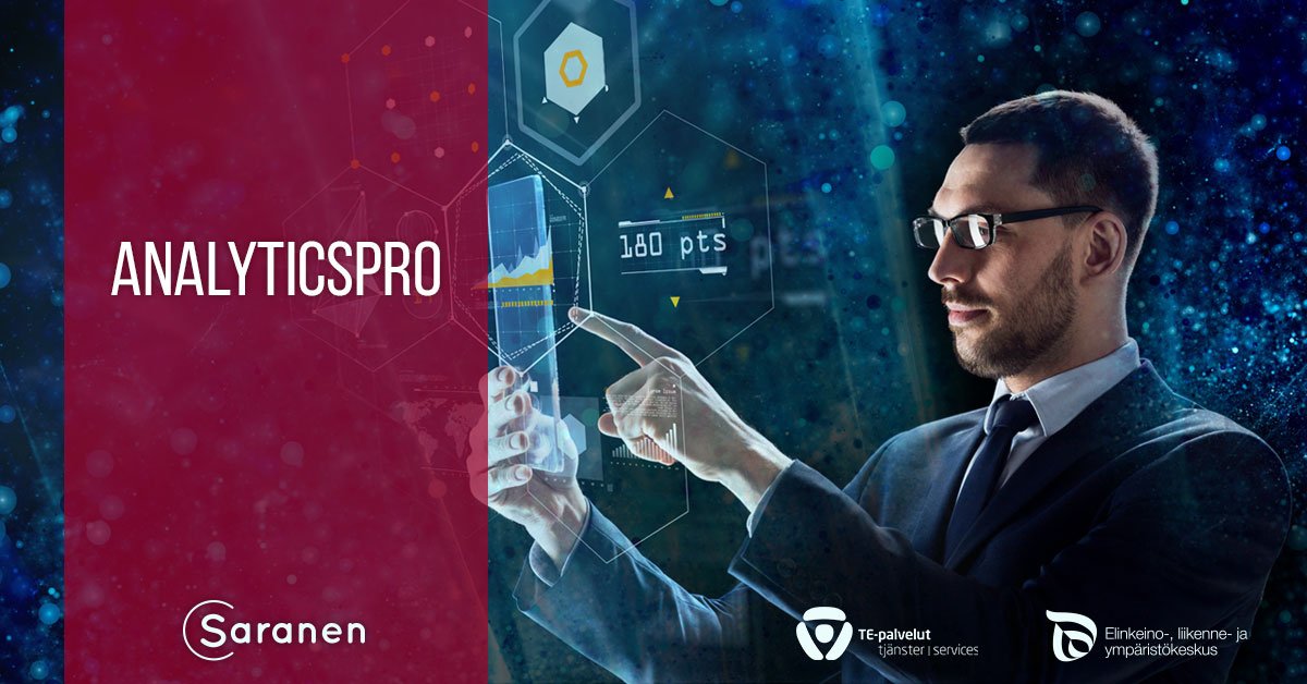 SaranenC's tweet image. #AnalyticsPro -koulutusohjelma alkaa myös Oulun seudulla! Olet hakemamme henkilö, mikäli sinulla on palava halu ja motivaatio kehittää omaa osaamistasi ja kasvaa analytiikan asiantuntijaksi. Lue lisää ja hae mukaan, tai vinkkaa tutullesi: ow.ly/RmdM30nGngS #rekry