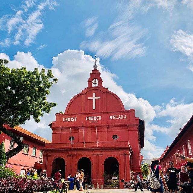 The iconic Christ Church built in the 18th century, Dutch Colonial architecture style. One of the most popular sightseeing attractions not to be missed when you are in Malaysia. #DiscoverMalaysia when you attend #TravelMeetAsia this April! bit.ly/TMAreg2019