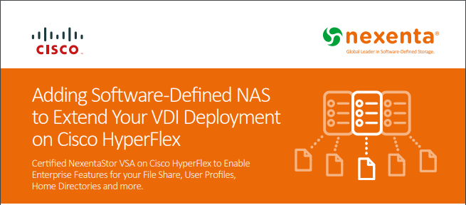 MrCiscoUCSX's tweet photo. Need #CIFS #NFS on #CiscoHX #HyperFlex #HyperFlexAnywhere #HyperConverged #MultiCloud? There’s a new way of doing it with #Nexenta via a #VSA https://t.co/4J739z142R https://t.co/yJupCZuB5v