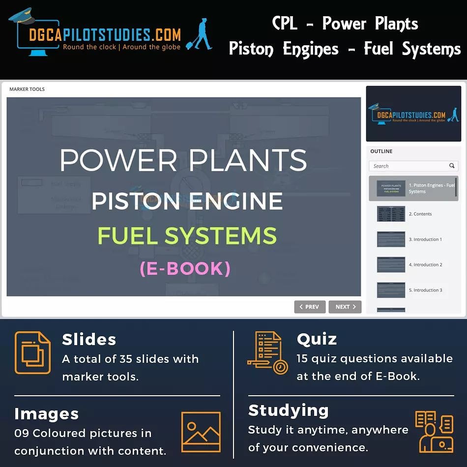pilotstudies's tweet image. #CPL #TechnicalGeneral #PistonEngines #FuelSystems #EBook upload. Contains 14 Topics with 09 specially drawn colored diagrams and 15 quiz questions at the end of E-Book. Study it ANYTIME ANYWHERE #pilots #Aviation #India #DGCA #knowledgeforflight