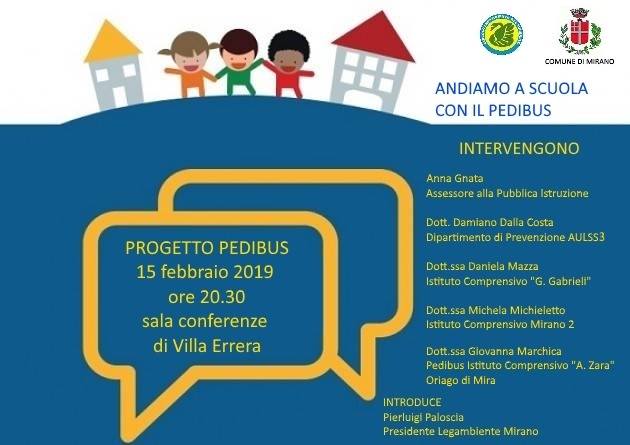 PDMirano's tweet photo. Venerdì 15 Febbraio alle 20.30 presso la sala conferenze l'amministrazione presenta il progetto #pedibus. L’incontro ha lo scopo di fornire informazioni e raccogliere adesioni (bambini e accompagnatori)  !!! 
https://t.co/6vPdGQUYAj https://t.co/SBJgiAAKMI