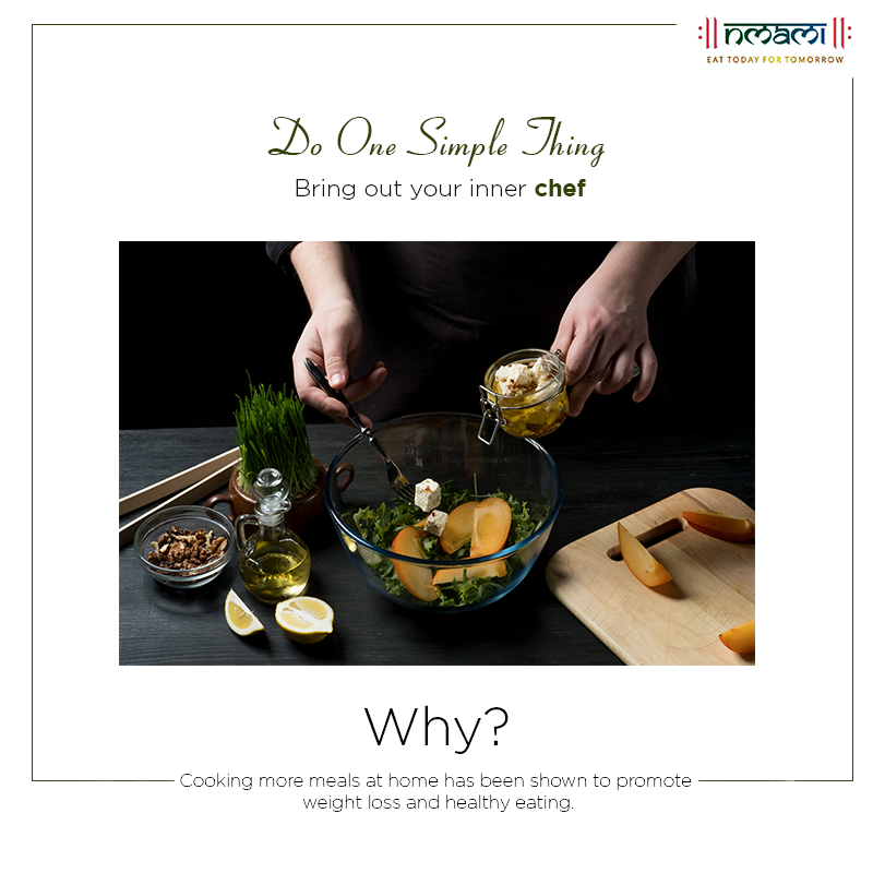 NmamiAgarwal's tweet image. You have better control over what goes into your delicious dishes, besides cutting down on unnecessary binge expenses.
#DoOneSimpleThing #EatRight #EatTodayForTomorrow #NmamiLife