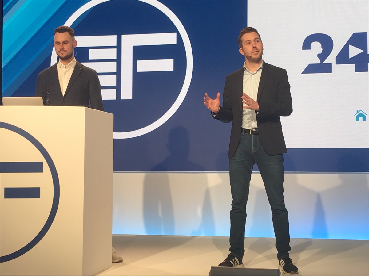Rutger Teunissen &amp; Ferdinand Royackers of <a href="/24Sessions/">24sessions</a> demoing the company's Conversational Analytics solution that empowers financial advisors to focus on what really matters: building the customer relationship. #Finovate