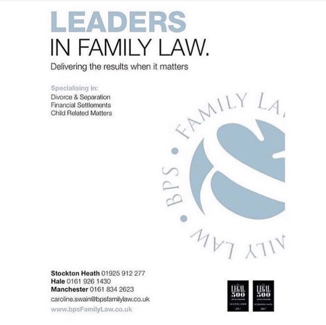 Good Morning from <a href="/BPSfamilylaw/">BPS Family Law LLP</a> .. For all enquires &amp; appointments please contact any of our offices #Manchester #Hale #StocktonHeath #LeadersInFamilyLaw