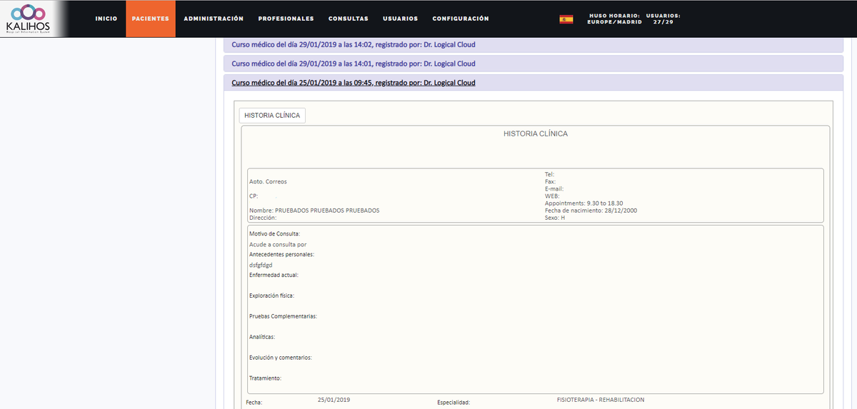 kalihos's tweet photo. Nueva versión 1.22 disponible: rediseño visual, mejoras funcionales en validaciones y acceso del usuario a la filiación del paciente, mejoras importantes en la historia clínica, resumen de FDAs incluidos en la visión inicial de la historia, exportaciones a Excel, etc. https://t.co/aZwufURRjz