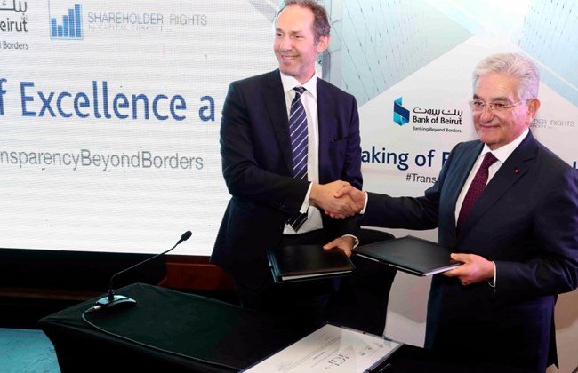 AMAN_Alliance's tweet photo. NNA - Bank of Beirut becomes signatory of investors for governance and Integrity Declaration 
 https://t.co/FkwaSbJ96c https://t.co/fVTf3SkCQt