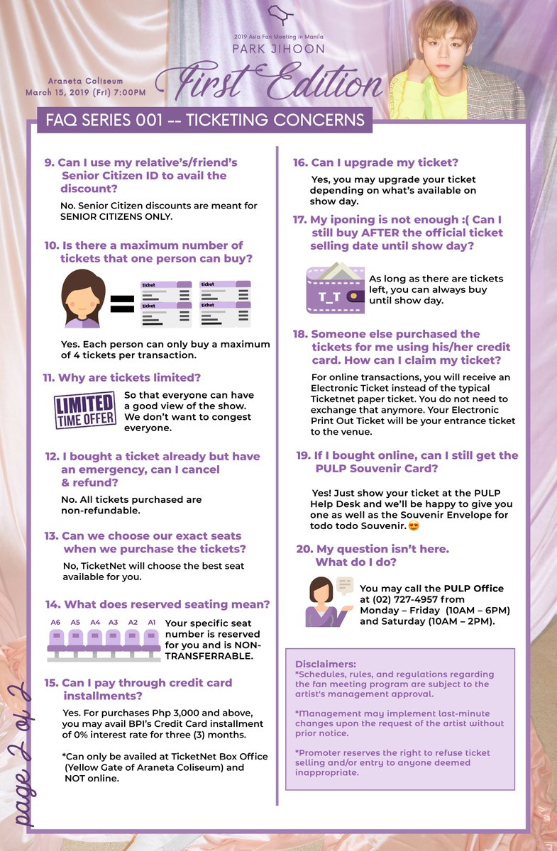 pulpliveworld's tweet photo. Here's everything you need to know before you meet PARK JI HOON this 3/15, Friday, at the @AranetaCenter.

#PARKJIHOONinManila https://t.co/gNyQ7C7j3N