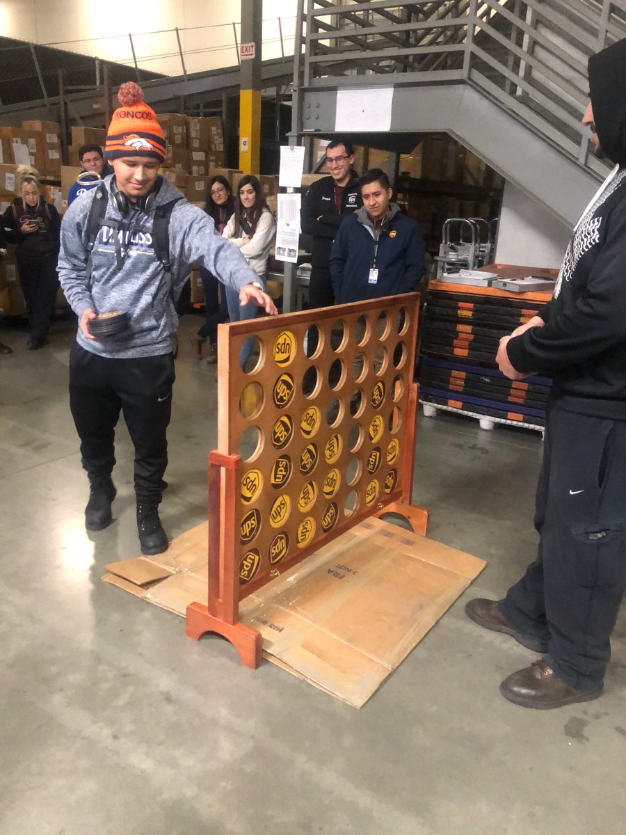 Today we are celebrating our employees year long commitment to safety and to recognize them we are starting a connect 4 tournament for each employee injury free for a year. #UPSSafety