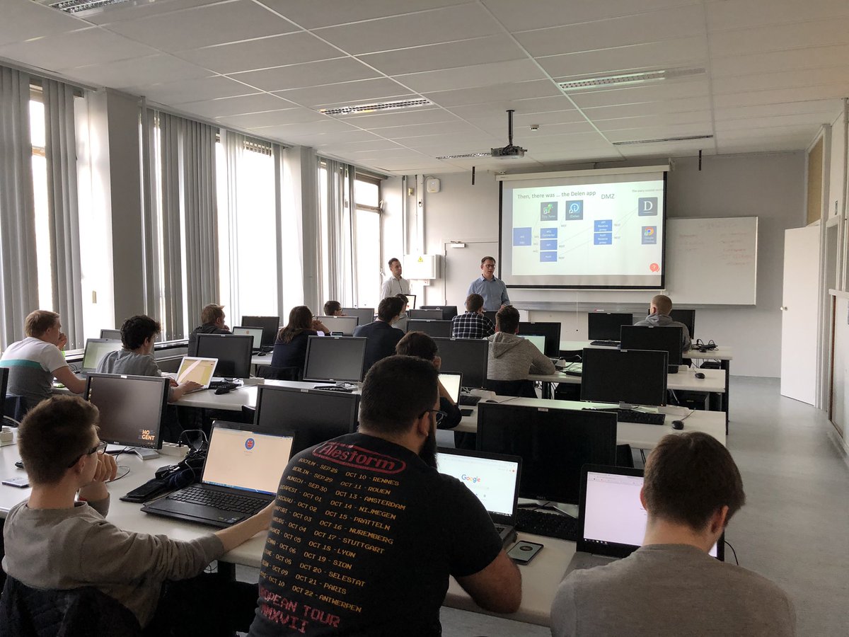 martineva18's tweet image. #ToegepasteInformatica @Hogeschool_Gent start van driedaagse boeiende workshops @exellys @involved_it @cloudway @District01 @inuits @infofarm