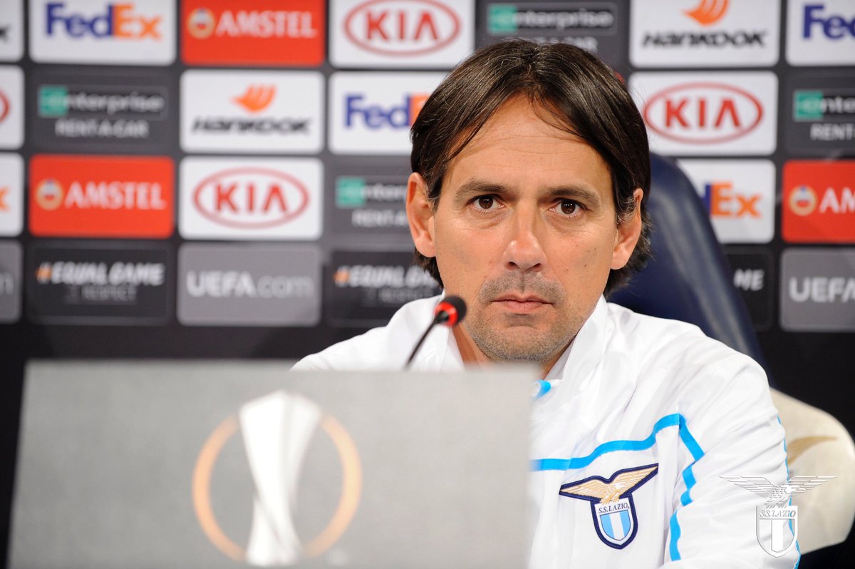 Inzaghi, este martes en rueda de prensa (Foto: SS Lazio).