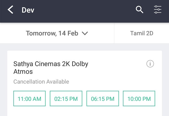 Sathya_Cinemas's tweet image. #Dev Bookings are open now @Sathya_Cinemas in #Sathyamangalam

#DevFromFeb14
Book your tickets now @bookmyshow App/Site.

#NGK #NGKTeaser #Suriya
#NGKTeaserFromFeb14
#NGKTeaserFrom6pmFeb14
#DevReservationInFullSwing
#DevReservationsOpen 
#DevAtSathyaCinemas 
#SathyaCinemas