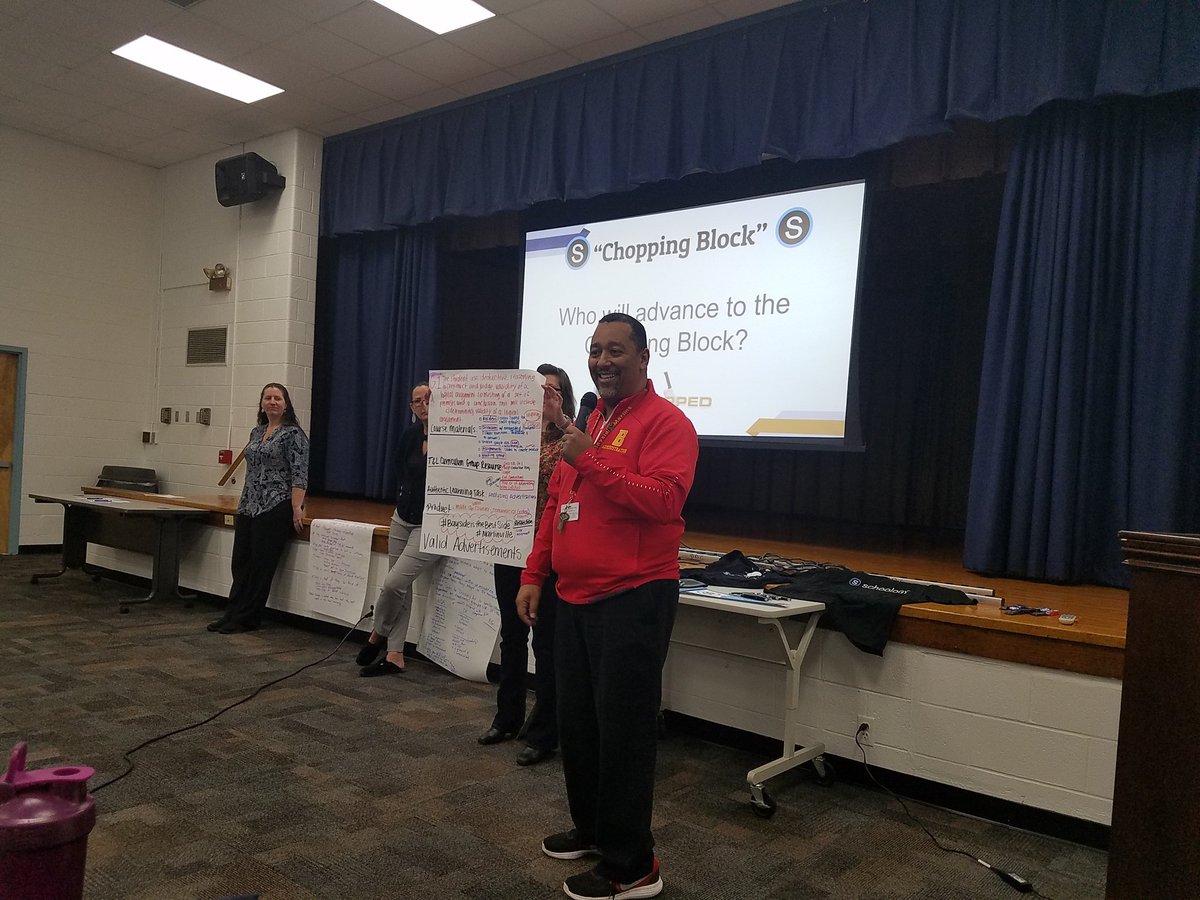 TechTeachVB's tweet photo. The chopping block votes are in!  Congrats to Bayside HS for the @Schoology #choppEDpd Ultimate Chopped Champions @rus_eng_teacher #vbits @VBAnchor https://t.co/caKlfdTRGv