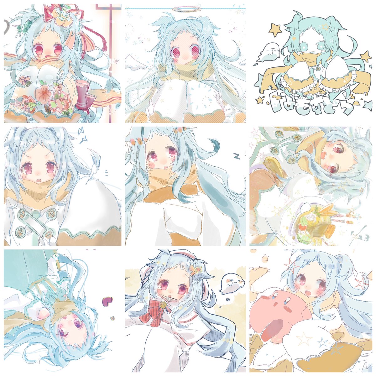 #プリコネ1周年

これでも入り切らなかったくらいミヤコ描いた🥳🥳🥳🥳
ここまで描いた子はミヤコだけだと思うしまさか動画作って本つくってコス衣装作るとは思わなかった😢🥳
これからもミヤコをよろしくお願いします…!!!!! 