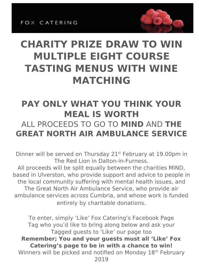 ****COMPETITION TIME****
Head on over to our Facebook page to enter this amazing prize draw in support of <a href="/GNairambulance/">Great North Air Ambulance</a> and <a href="/MindinWestCumbr/">Mind in West Cumbria</a> #fromlakelandwithlove #cumbriafood   #cumbria #CompetitionTime