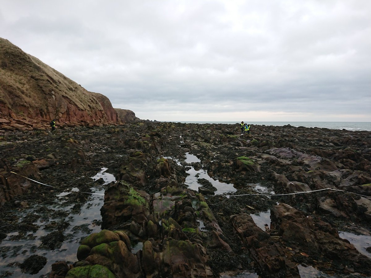 CatrionaDM's tweet photo. Not a bad day for a spot of fieldwork with the @aberdeenuni Petroleum Engineering MSc students playing with #nettogross and the Highland Boundary Fault #fieldwork #geology #norain #faults #rocks https://t.co/kJqekBnAau