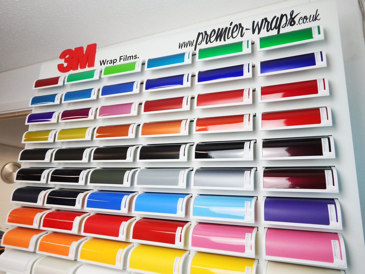 PremierWraps's tweet image. Thank you @3MWrapsUK for our @3M Colourboard. Displaying the latest Gloss, Matte, Satin and Textured wrap films. Pop into our office and choose the perfect new colour for your vehicle, computer equipment, musical instruments, electrical appliances, furniture, etc.